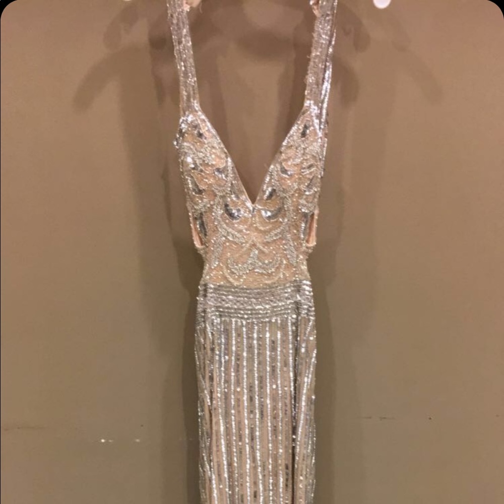beautiful open back prom dress ✨
